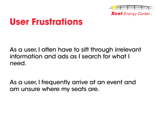 list of user stories